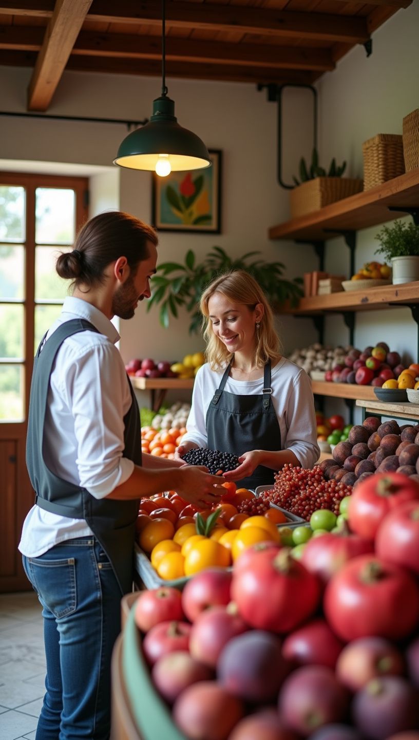 Σαλάτα με ρόδι και σύκα, έτοιμη για σερβίρισμα.