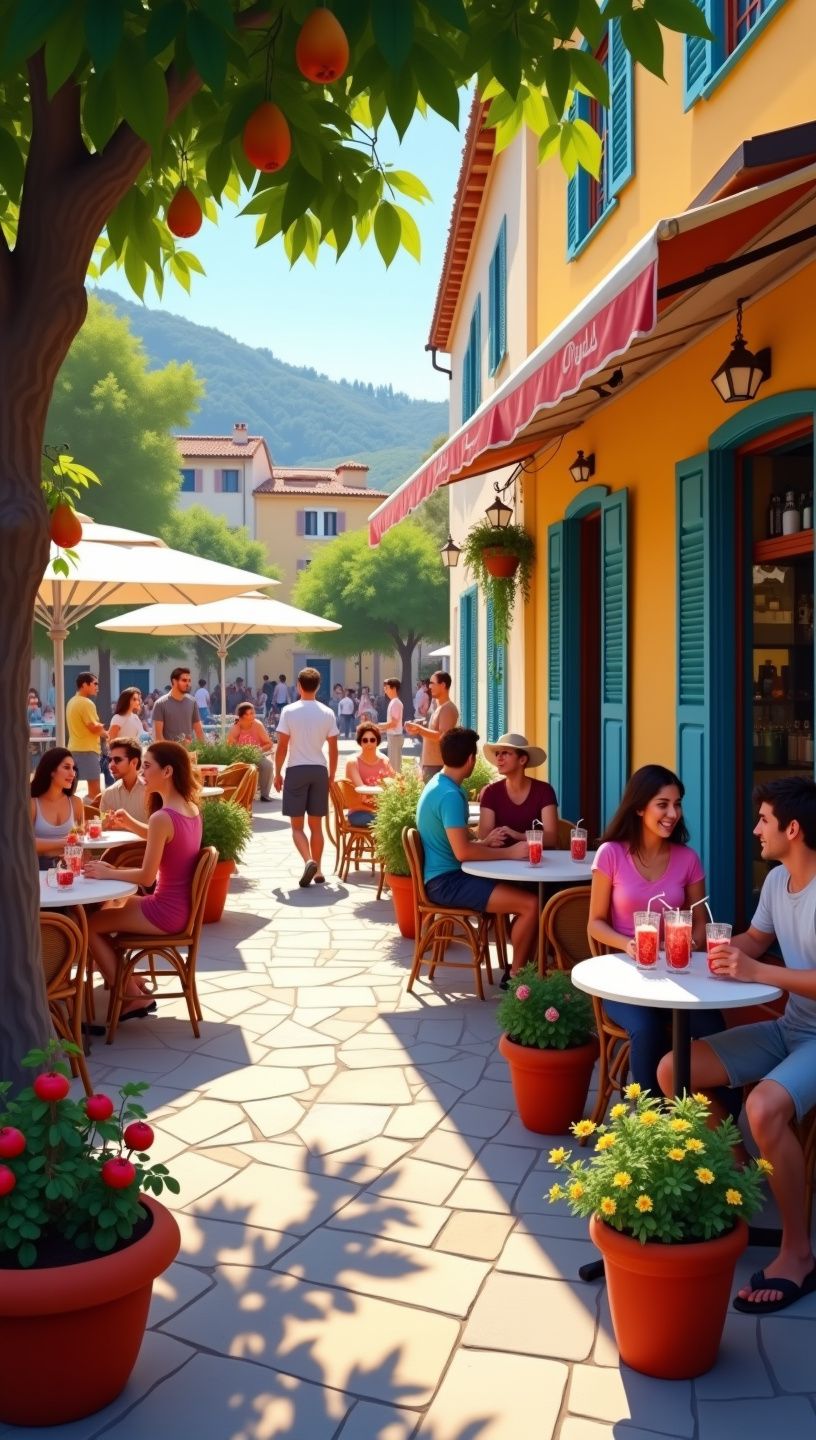 Σύκα κρεμασμένα σε κλαδιά δέντρων, έτοιμα για συγκομιδή.